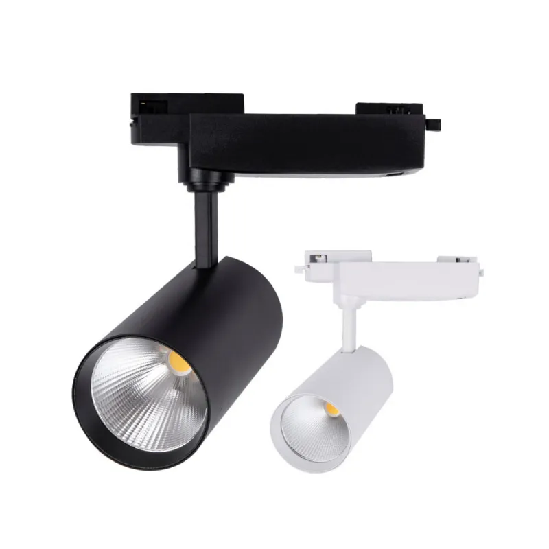 ¿Qué tan eficientes en energía son 98 luces de pista LED de COB?